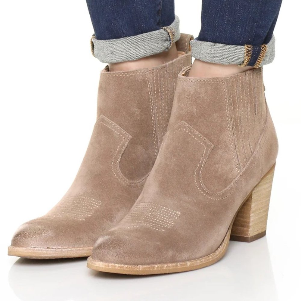 Dolce Vita Suede Western Booties